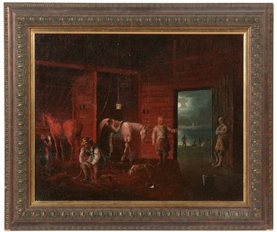 Lot 405 - Attributed to Joseph Wright of Derby - oil.