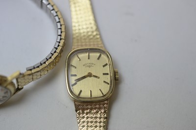 Lot 68 - Two gold cased cocktail watches.