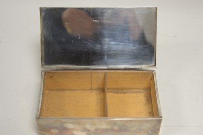 Lot 355 - A silver cigarette box