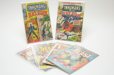 Lot 157 - Amazing Adventures Featuring The Inhumans and The Black Widow.