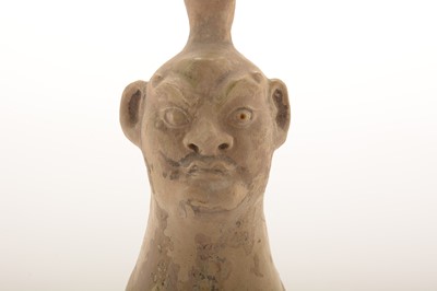 Lot 436 - Chinese terracotta guardian figure