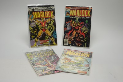 Lot 217A - Strange Tales Featuring Warlock, and other issues.