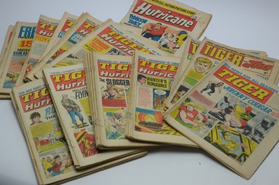 Lot 455 - Sundry issues of The Tiger and Hurricane Comics.