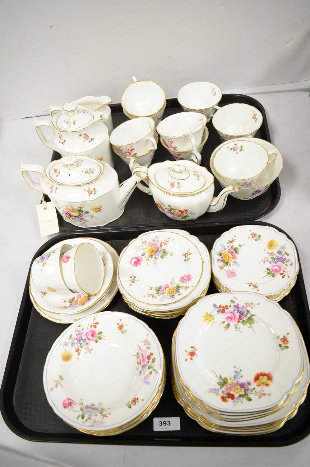 Lot 393 - Extensive Royal Crown Derby bone china tea service.
