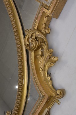 Lot 776 - 19th Century gilt and gesso mirror