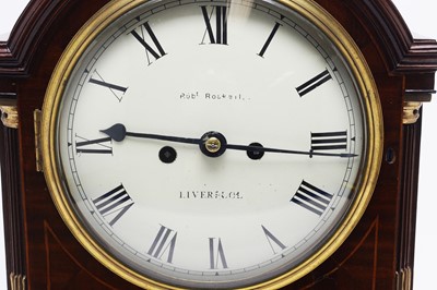 Lot 760 - A Regency mahogany mantel clock.