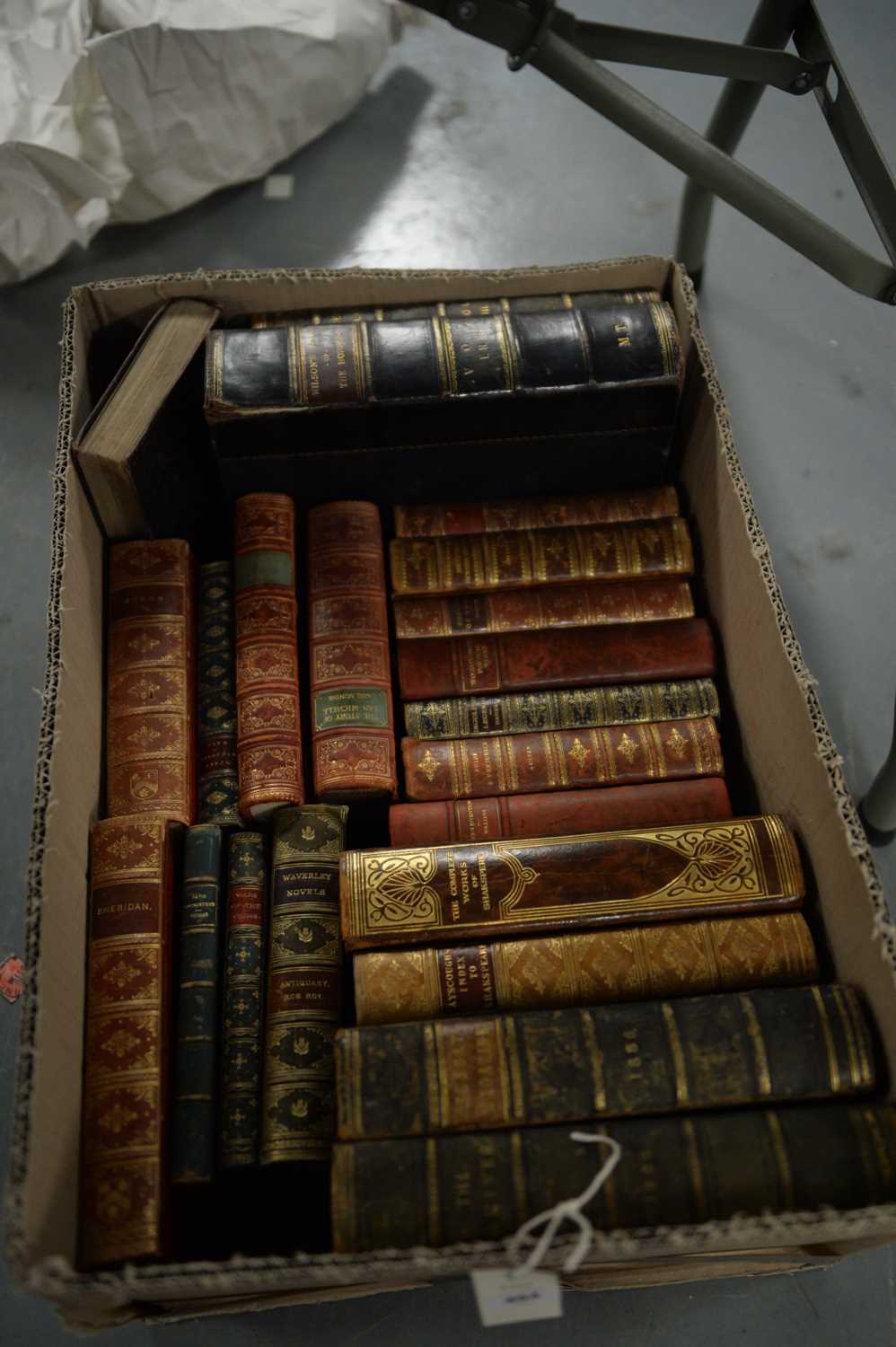 Lot 494 - Leather bound books