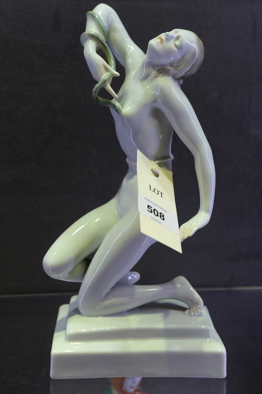 Lot 508 - Herend figurine of a nude female figure