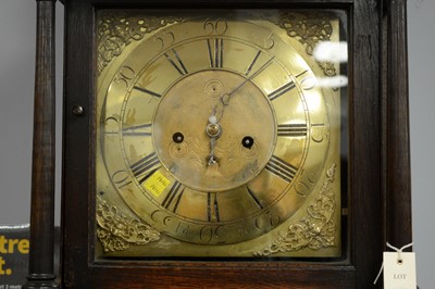Lot 148 - E Foster - 18th Century oak longcase clock