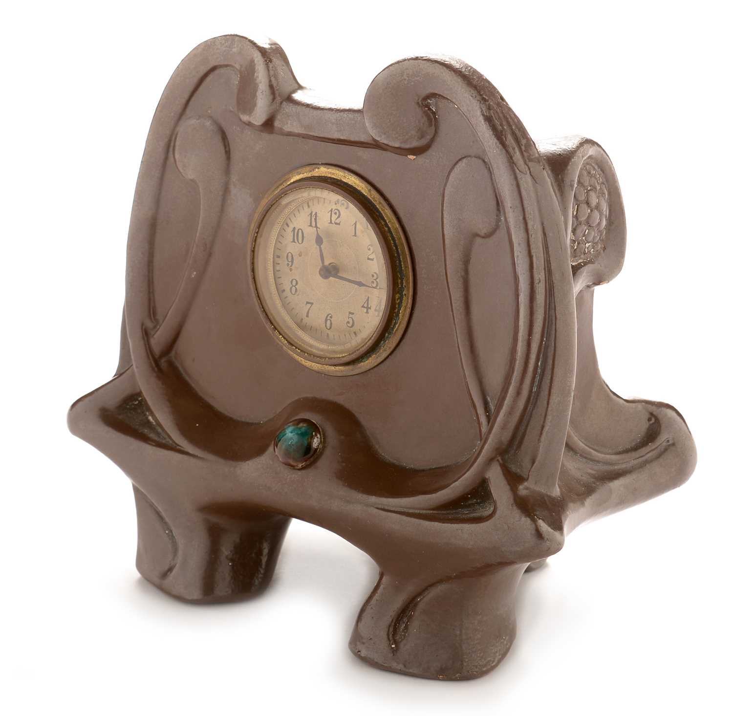 Lot 759 - Bretby art nouveau mantel clock
