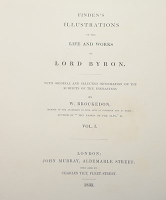 Lot 33 - Brockedon (W.), and Lord Byron.