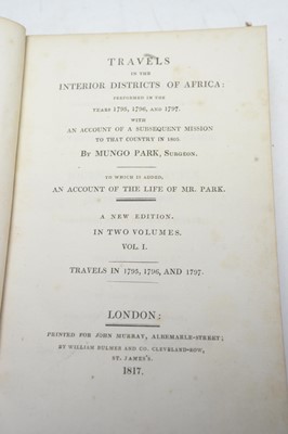 Lot 38 - Park (Mungo) Travels In The Interior Districts of Africa...