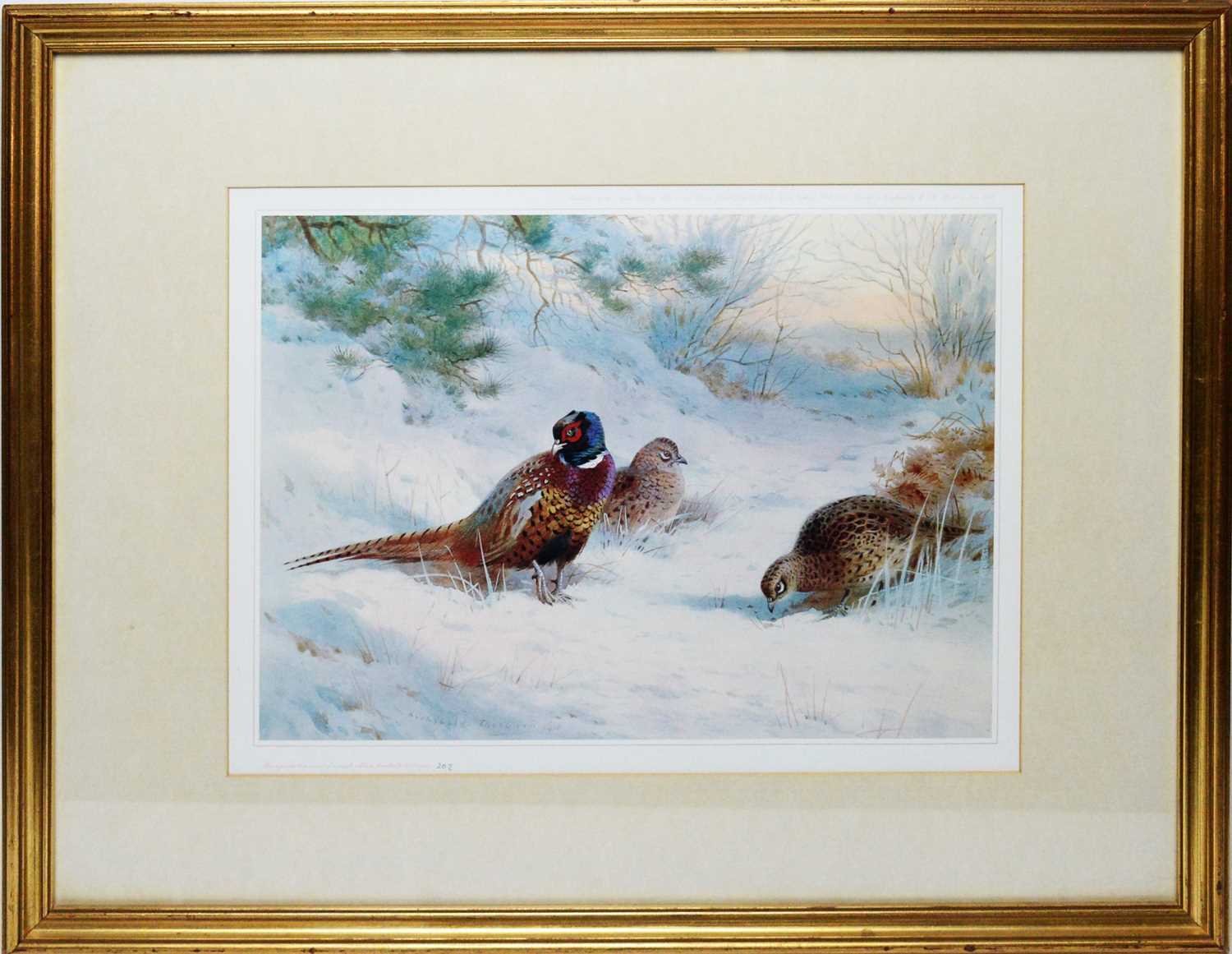 Lot 266 - After Archibald Thorburn - coloured print
