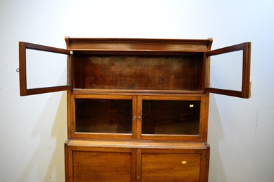Lot 97 - Early 20th Century three-tier stacking bookcase