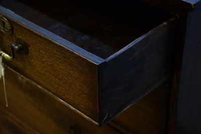 Lot 88 - 19th Century oak split chest of drawers