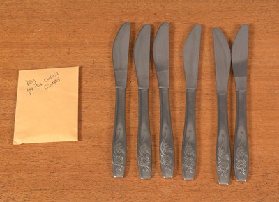 Lot 768 - A near-complete mid 20th Century stainless steel cutlery and flatware service.