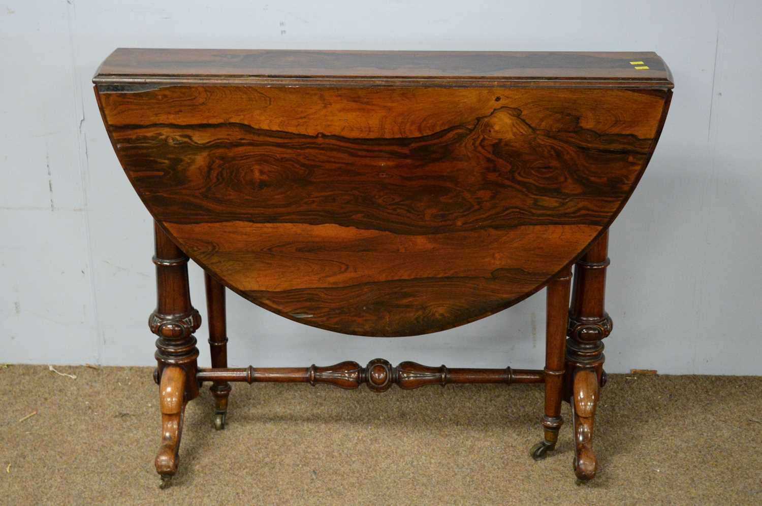 Lot 35 - Victorian rosewood Sutherland table.