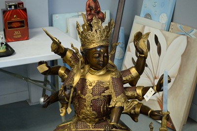 Lot 321 - Large repro Asian figure of a female deity.