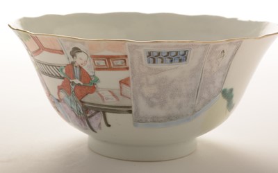 Lot 447 - Pair of Chinese bowls and covers