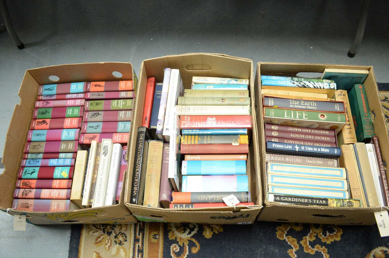 Lot 470 - Three boxes of miscellaneous books.