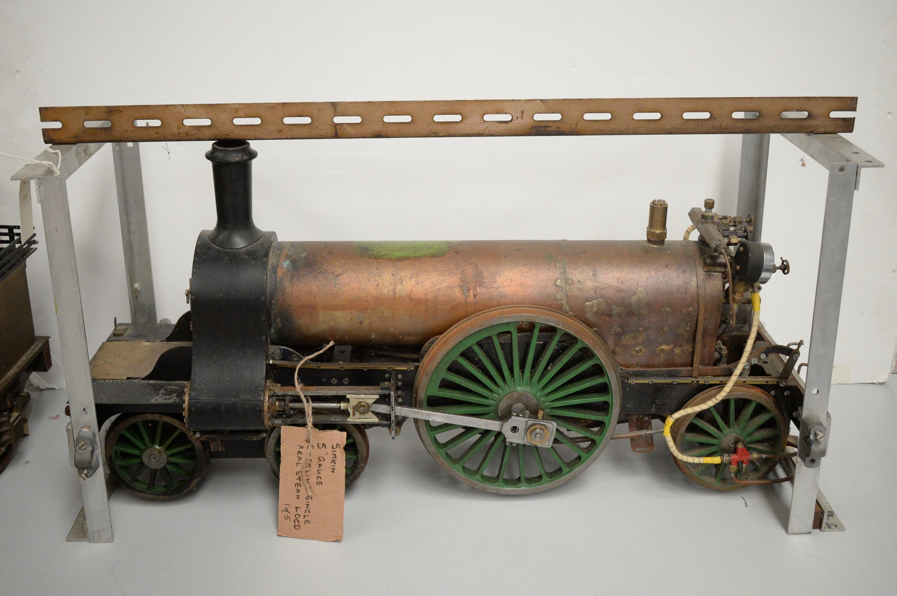 Lot 850 Simkin 5in. gauge Stirling Single GNR loco