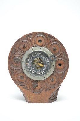 Lot 770 - An aneroid barometer set into the wooden propeller boss from an F.E.2b WWI aeroplane.