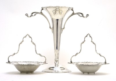 Lot 163 - A George V silver epergne.