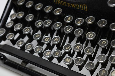 Lot 744 - A vintage Underwood office typewriter.