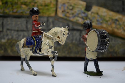 Lot 784 - Britains hollow-cast toy soldiers; and a wooden fort.