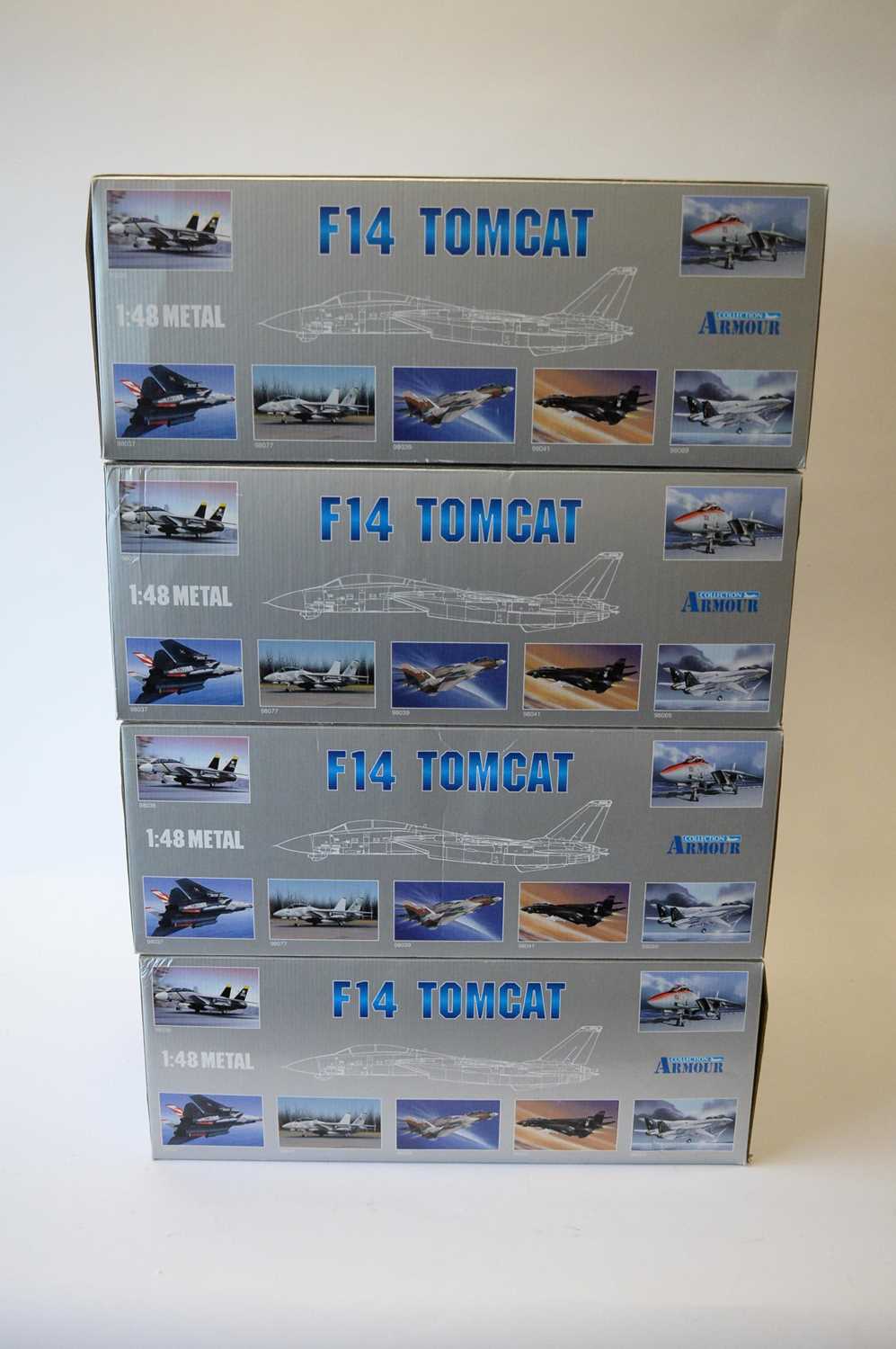 Lot 801 - Collection Armour 1:48 Scale metal diecast aeroplanes - F14 Tomcat.