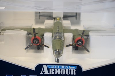 Lot 820 - Collection Armour 1:48 Scale metal diecast aeroplanes - B25 Mitchell Bombers.