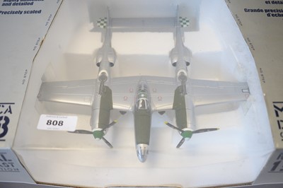 Lot 808 - Collection Armour 1:48 Scale metal diecast aeroplanes - P38 Lightning.