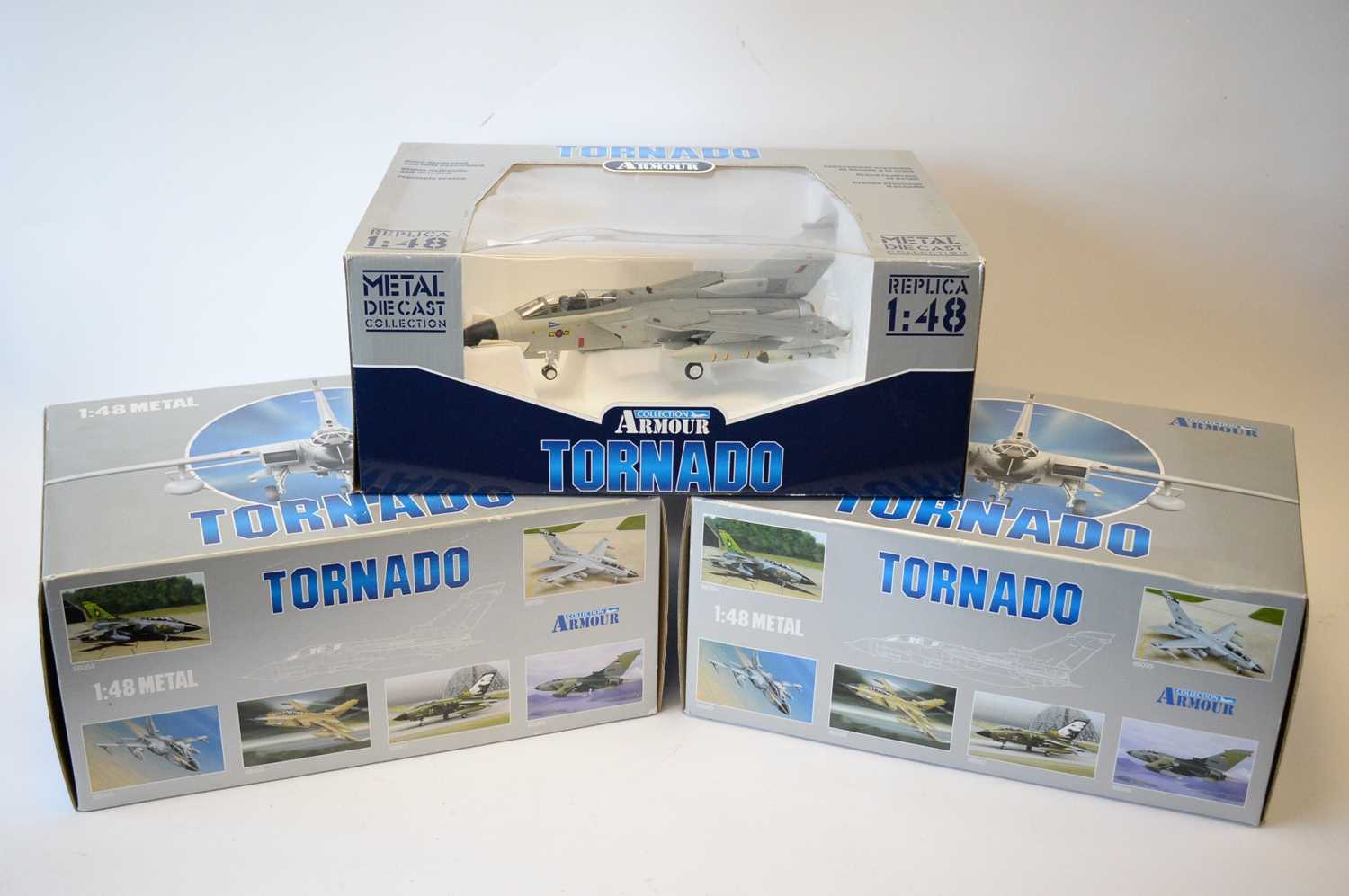 Lot 806 - Collection Armour 1:48 Scale metal diecast aeroplanes - Tornado