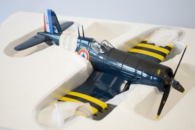 Lot 811 - Collection Armour 1:48 Scale metal diecast aeroplanes - F4U Corsair.