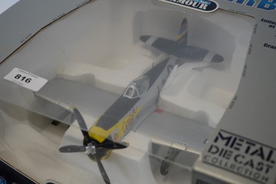 Lot 816 - Collection Armour 1:48 Scale metal diecast aeroplanes - P47 Thunderbolt.