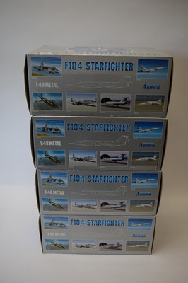 Lot 799 - Collection Armour 1:48 Scale metal diecast aeroplanes - F104 Starfighter.