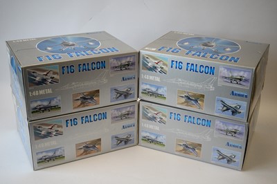 Lot 795 - Collection Armour 1:48 Scale metal diecast aeroplanes - F16 Falcon.