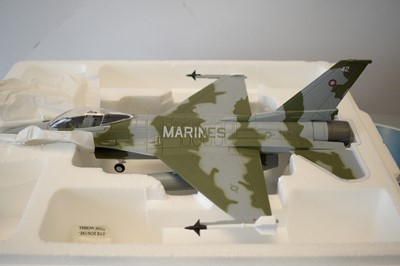 Lot 795 - Collection Armour 1:48 Scale metal diecast aeroplanes - F16 Falcon.