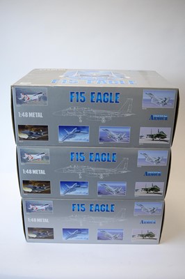 Lot 793 - Collection Armour 1:48 Scale metal diecast aeroplanes - F15 Eagle.
