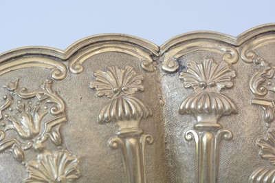 Lot 164 - A pair of William IV silver gilt wall charges.