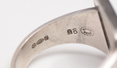 Lot 738 - Magnus Steffensen for Georg Jensen, ring with circle design