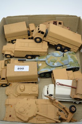 Lot 890 - Military diecast model vehicles.