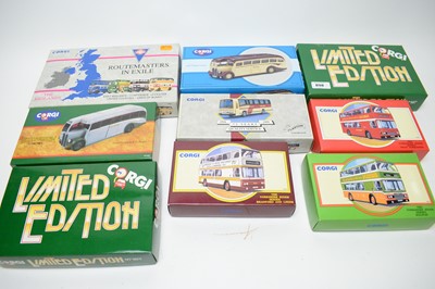 Lot 898 - Corgi diecast buses, and others.