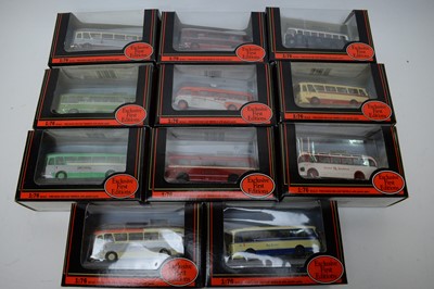 Lot 905 - 1:76 scale Exclusive First Editions diecast single-decker bus models.