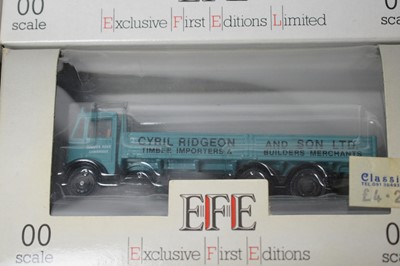 Lot 909 - 00-scale Exclusive First Editions diecast commercial lorries.