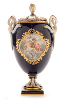 Lot 543 - Meissen Vase and cover