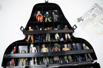 Lot 969 - Kenner Darth Vader action figure collectors case and figures