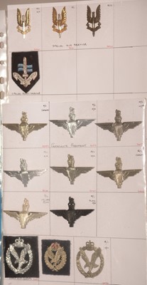 Lot 1136 - A collection of 31 Special Forces cap badges.
