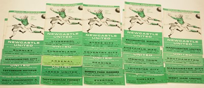 Lot 1236 - Newcastle United football programmes