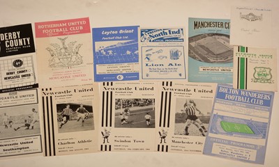 Lot 1072 - Newcastle football memorabilia.